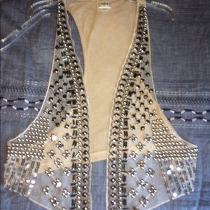 Daytrip bling boho vest size medium